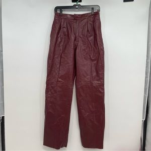 NWT Vtg Marco Morani Leather Lined  Moto Pants Women's Size 5/6  Motorcycle